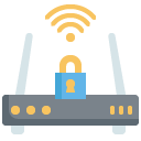 OT / SCADA / IOT / IIOT Security Icon - Internet of Things - WiFi - Wireless